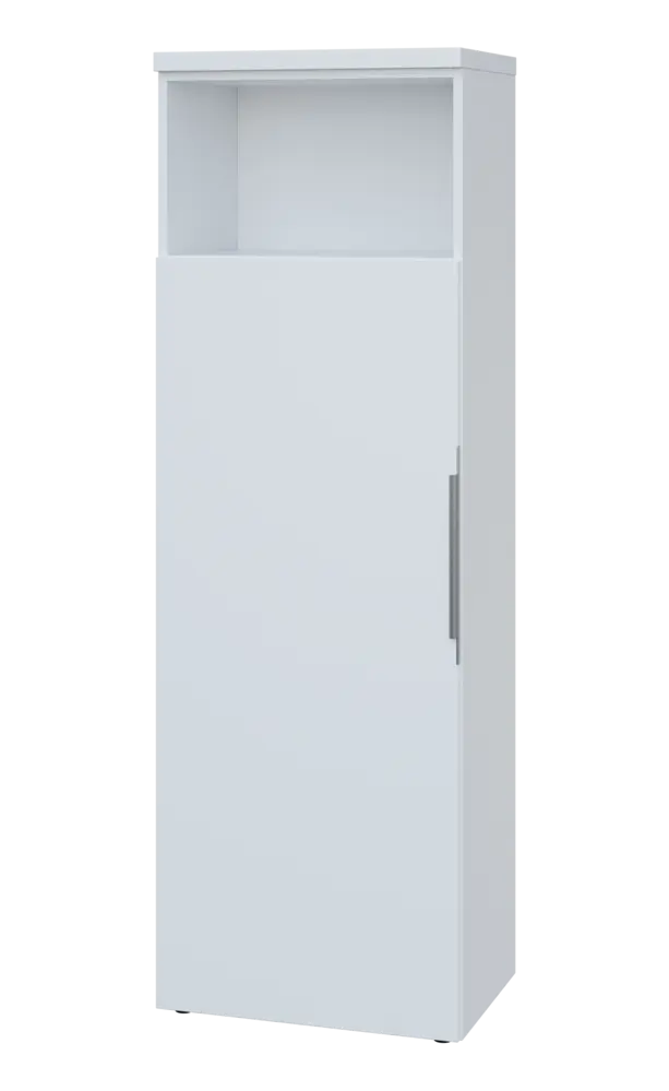 SIN 5 - 6DN kancelářská skříň, 1-dveřová/nika, levá, 1820x600x400, bílá